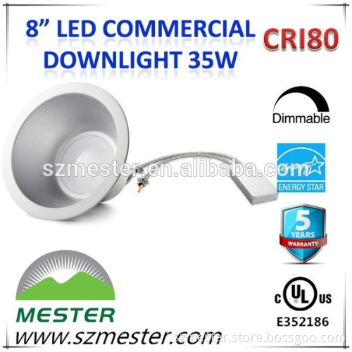 cULus Listed Dimmable 8'' 35W UL LED Downlight